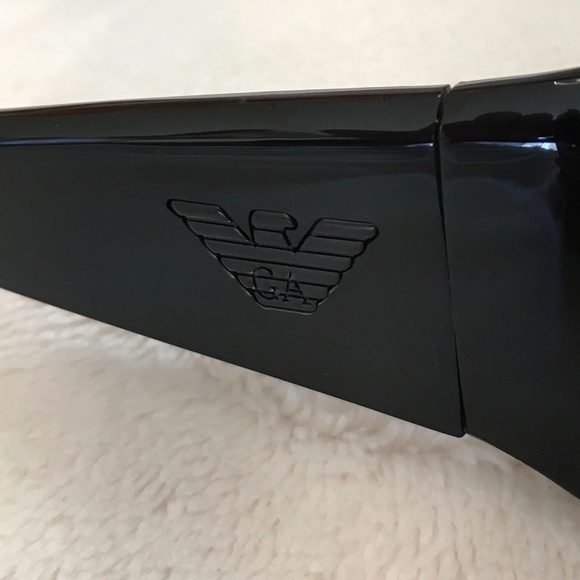 Emporio Armani 9332/S Black Sunglasses New!  Flawless! main image 7